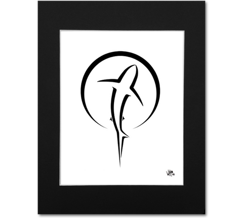 Shark Zen Art Print