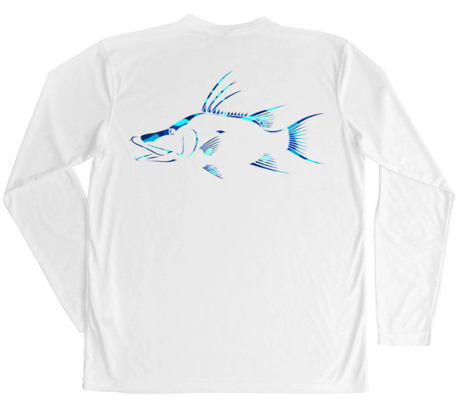Men's Long Sleeve UV Water Camouflage Hogfish Swim Shirt