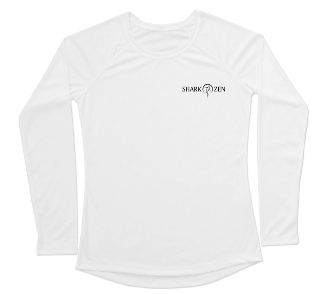 White UV Protection Long Sleeve Sun Shirt For Women - Front