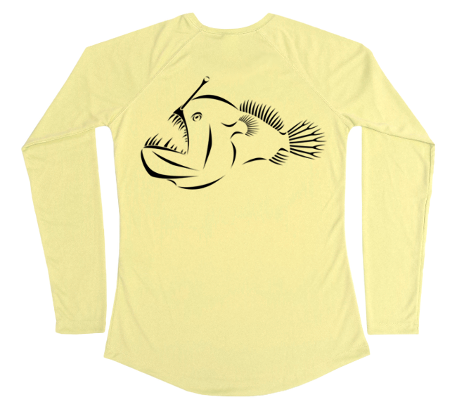 Anglerfish Women's Long Sleeve Swim Shirt