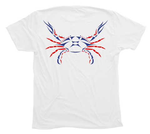 Blue Crab Red White and Blue T-Shirt