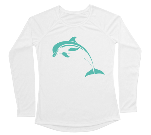 Dolphin Performance Build-A-Shirt (Women - Front / WH)