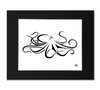 Giant Octopus Wall Art Print - Black and White Octopus Abstract Artwork