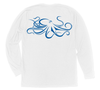 Giant Pacific Octopus Long Sleeve T-Shirt Build-A-Shirt (Back / WH)