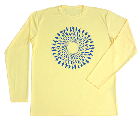 Great White Shark Mandala Performance Build-A-Shirt (Front / PY)