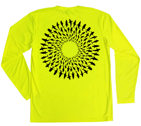 Great White Shark Mandala Performance Build-A-Shirt (Back / SY)