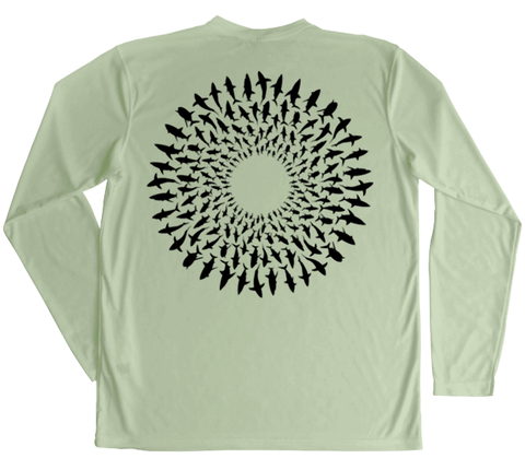 Great White Shark Mandala Performance Build-A-Shirt (Back / SE)
