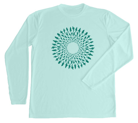 Great White Shark Mandala Performance Build-A-Shirt (Front / SG)