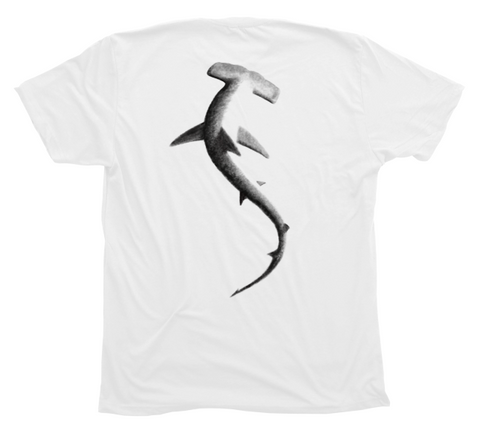 Hammerhead Charcoal Drawing T-Shirt