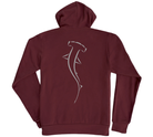Hammerhead Shark Pullover Hoodie Maroon