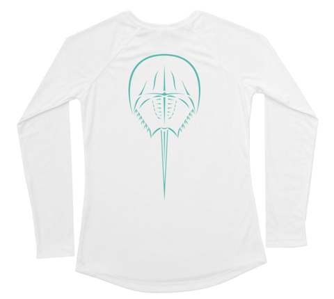 Horseshoe Crab Performance Build-A-Shirt (Women - Back / WH)