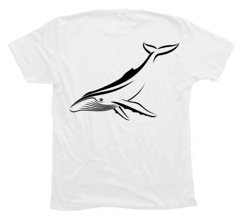 Humpback Whale T-Shirt Build-A-Shirt (Back / WH)