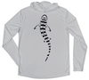Men's Long Sleeve Leopard Shark Hooded Sun Shirt
