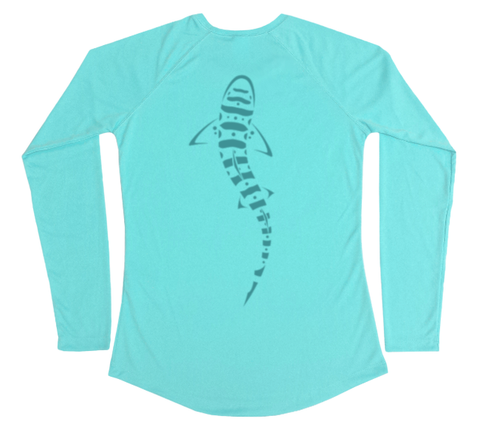 Leopard Shark Performance Build-A-Shirt (Women - Back / WB)