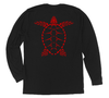 Loggerhead Sea Turtle Long Sleeve T-Shirt Build-A-Shirt (Back / BL)