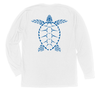 Loggerhead Sea Turtle Long Sleeve T-Shirt Build-A-Shirt (Back / WH)