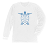 Loggerhead Sea Turtle Long Sleeve T-Shirt Build-A-Shirt (Front / WH)