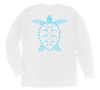 Loggerhead Sea Turtle Long Sleeve T-Shirt Build-A-Shirt (Back / WH)