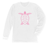 Loggerhead Sea Turtle Long Sleeve T-Shirt Build-A-Shirt (Front / WH)
