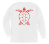 Loggerhead Sea Turtle Long Sleeve T-Shirt Build-A-Shirt (Back / WH)