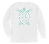 Loggerhead Sea Turtle Long Sleeve T-Shirt Build-A-Shirt (Back / WH)