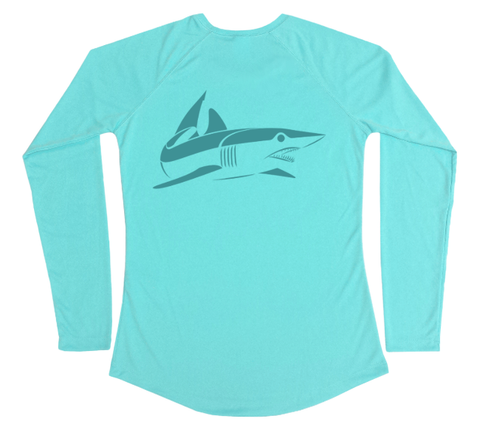 Mako Shark Performance Build-A-Shirt (Women - Back / WB)