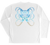 Octopus Men's Long Sleeve UV Beachscape White Swim Shirt