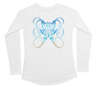 Octopus Womens Long Sleeve UV Beachscape White Swim Shirt