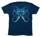 Octopus Beachscape Navy T-Shirt