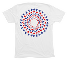 Sea Turtle Mandala Red White and Blue T-Shirt
