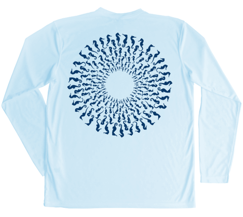 Seahorse Mandala Performance Build-A-Shirt (Back / AB)