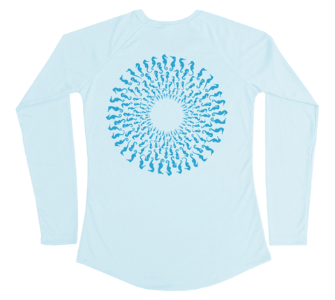 Seahorse Mandala Performance Build-A-Shirt (Women - Back / AB)