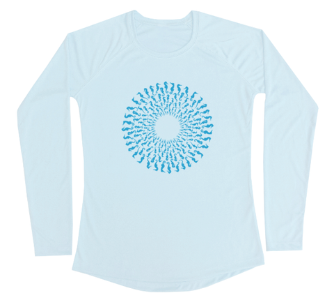 Seahorse Mandala Performance Build-A-Shirt (Women - Front / AB)