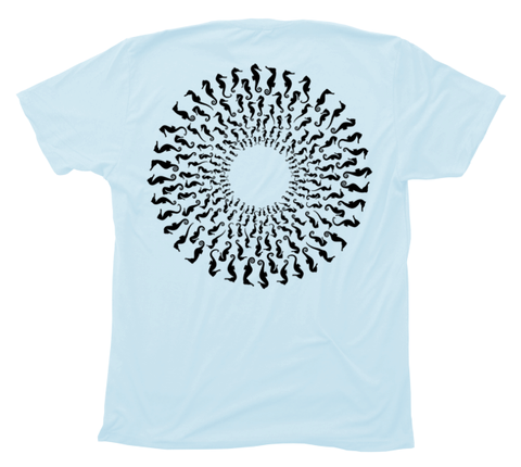 Seahorse Mandala T-Shirt Build-A-Shirt (Back / LB)