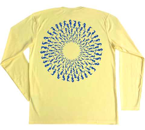 Seahorse Mandala Performance Build-A-Shirt (Back / PY)