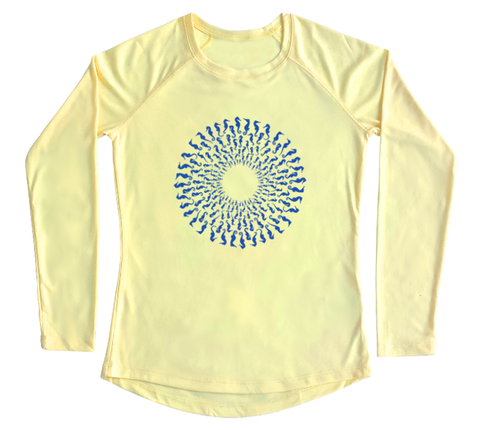 Seahorse Mandala Performance Build-A-Shirt (Women - Front / PY)