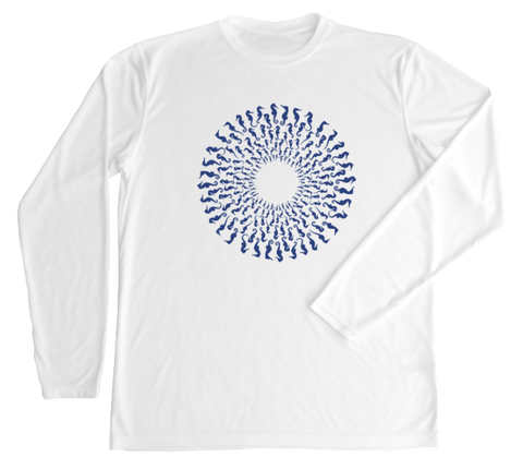 Seahorse Mandala Performance Build-A-Shirt (Front / WH)
