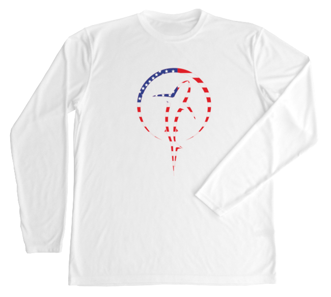 Shark Zen American Flag Sun Shirt
