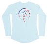 Shark Zen Performance American Flag Womens Sun Shirt