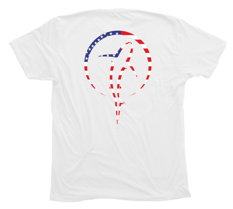 Shark Zen American Flag T-Shirt