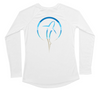 Shark Zen Womens Long Sleeve UV Beachscape White Swim Shirt