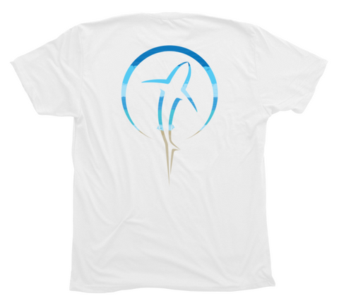 Shark Zen Beachscape White T-Shirt