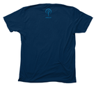 Back of limited edition dark grey distilled Octopus t-shirt with Shark Zen upper back logo