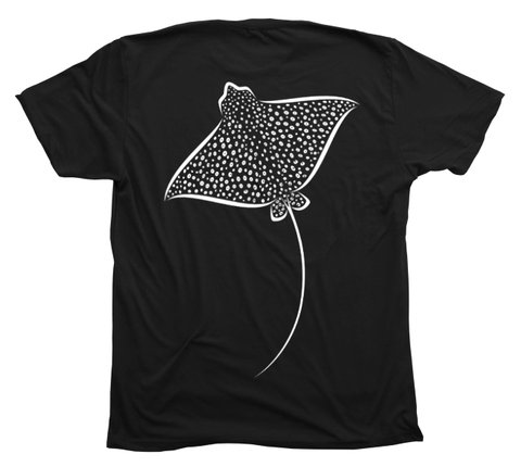 Spotted Eagle Ray T-Shirt Build-A-Shirt (Back / BL)