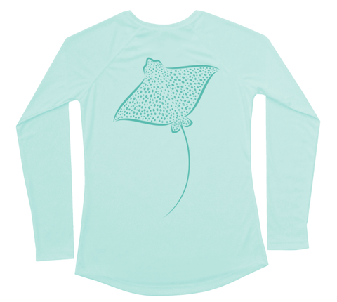 Spotted Eagle Ray Performance Build-A-Shirt (Women - Back / SG)