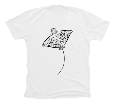 Spotted Eagle Ray T-Shirt Build-A-Shirt (Front / WH)