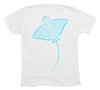 Spotted Eagle Ray T-Shirt Build-A-Shirt (Back / WH)