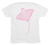 Spotted Eagle Ray T-Shirt Build-A-Shirt (Back / WH)