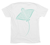 Spotted Eagle Ray T-Shirt Build-A-Shirt (Back / WH)