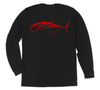 Bluefin Tuna Long Sleeve T-Shirt Build-A-Shirt (Back / BL)